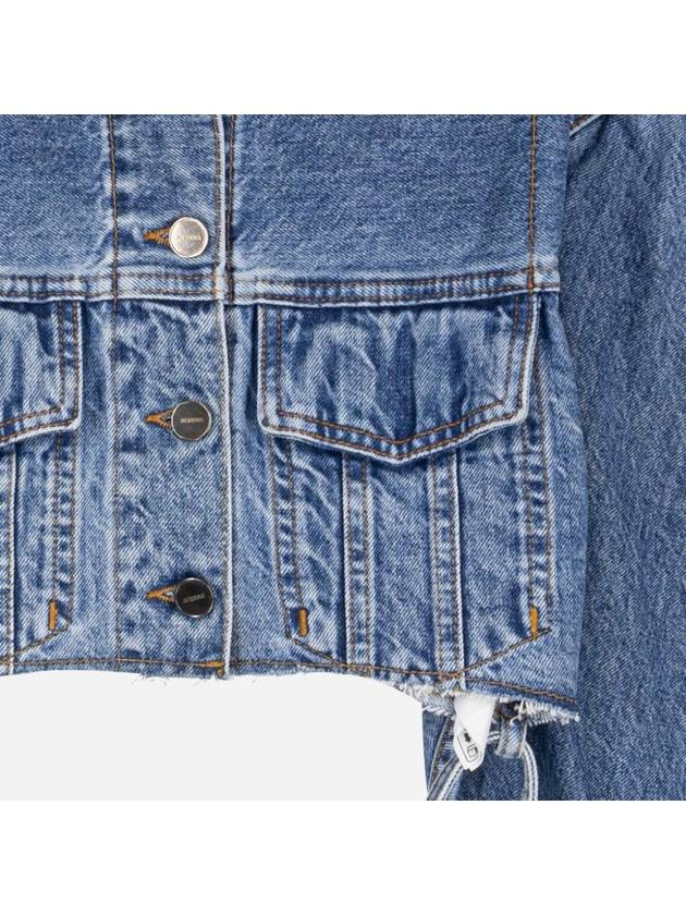 Jacquemus Cropped Denim Jacket 23H233DE021 - JACQUEMUS - BALAAN 3