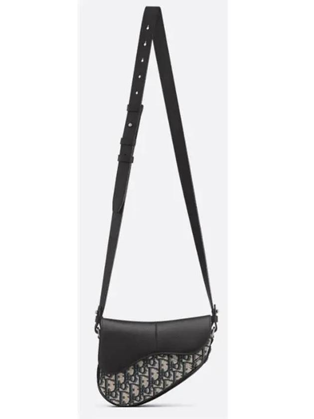 Dior Saddle Oblique Jacquard Mini Cross Bag Black - DIOR - BALAAN 5