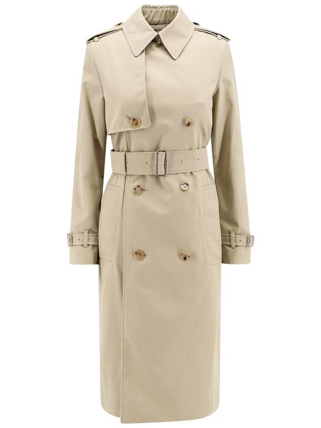 Cotton Blend Trench Coat Ivory - BURBERRY - BALAAN 2