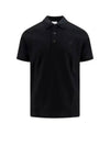 Men's Embroidered Logo Cotton Polo Shirt Black - BURBERRY - BALAAN 2