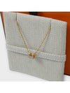 Mini Pop H Pendant Necklace Gold Marron Glace - HERMES - BALAAN 4