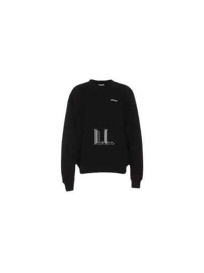 Embroidered Logo Sweatshirt Black - OFF WHITE - BALAAN 2