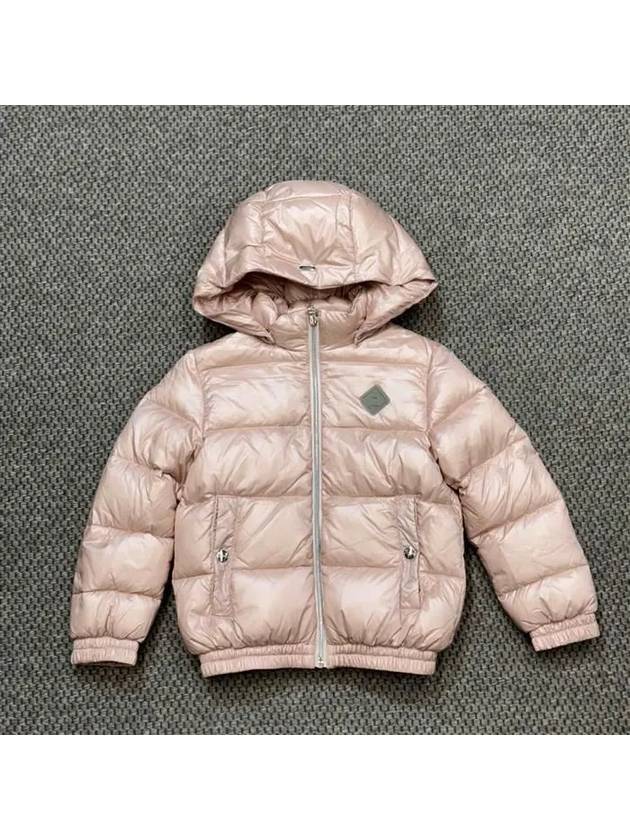 Kids Hooded Down Bomber Pink - HERNO - BALAAN 5