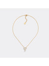 Petit CD Crystals Necklace Gold - DIOR - BALAAN 2