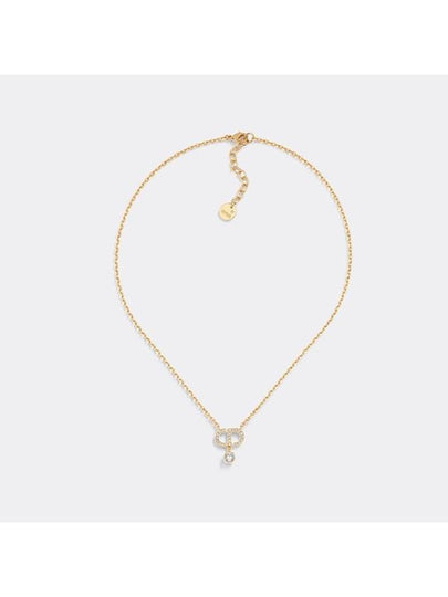 Petit CD Crystals Necklace Gold - DIOR - BALAAN 2