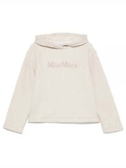 Embroidered Logo Hoodie Beige - MAX MARA - BALAAN 2