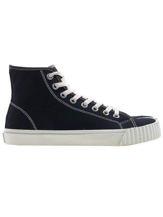 Tabi Split Toe High Top Sneakers Black - MAISON MARGIELA - BALAAN 3