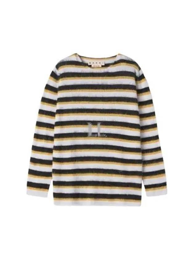 Striped Wool Knit Top White - MARNI - BALAAN 2