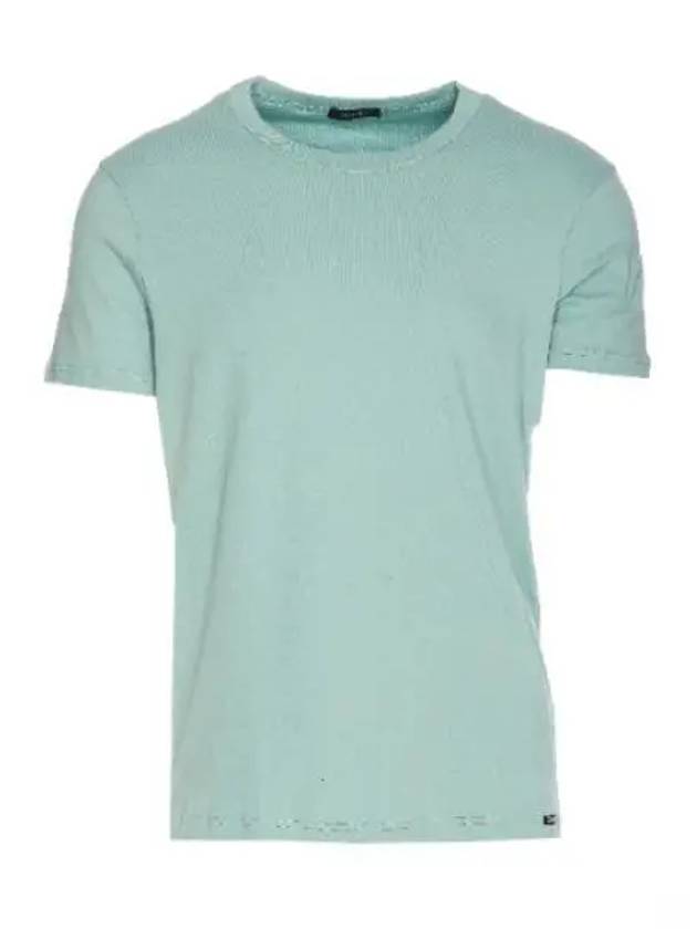 Cotton Crew Neck Short Sleeve T-Shirt Green - TOM FORD - BALAAN 2