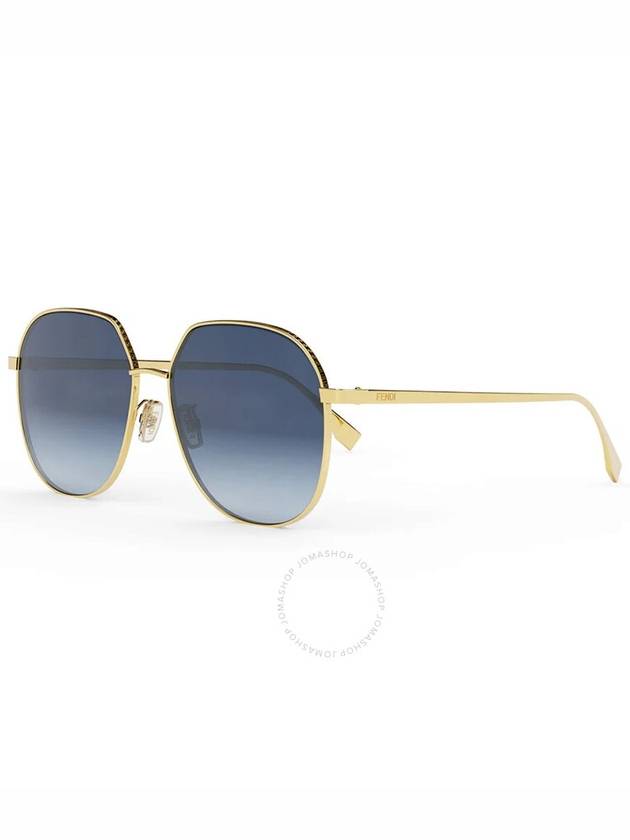 Fendi Blue Gradient Pilot Ladies Sunglasses FE40069U 30W 59 - FENDI - BALAAN 1