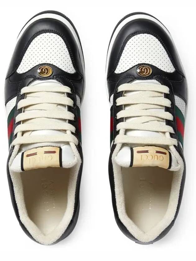 Men's Screener Low Top Sneakers Black - GUCCI - BALAAN 5