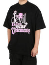 Devil Wear Print Short Sleeve T-Shirt Black - VETEMENTS - BALAAN 2