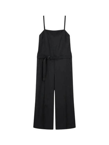 Women s Sleeveless Shooting Jumpsuit Black - SACAI - BALAAN 1