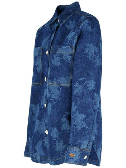 Maison Kitsuné Blue Denim Shirt - MAISON KITSUNE - BALAAN 2