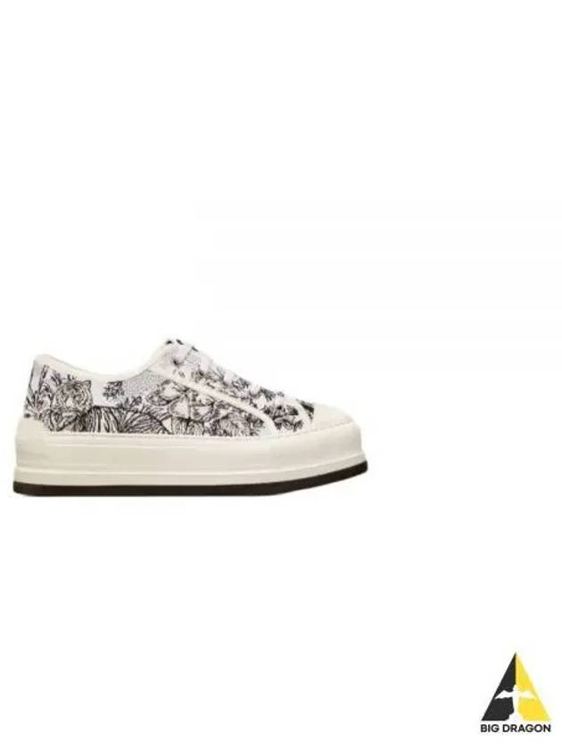 Walk'n'Dior Platform Embroidered Cotton Toile De Jouy Voyage Motif Low Top Sneakers - DIOR - BALAAN 2