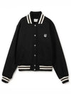 Satin Cotton Bomber Jacket Black - MAISON KITSUNE - BALAAN 2