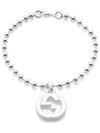 Interlocking G Pendant Bracelet YBA479226001 Silver - GUCCI - BALAAN 4