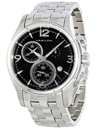 Men's Hamilton Jazzmaster Chrono Quartz Watch Silver - HAMILTON - BALAAN 2