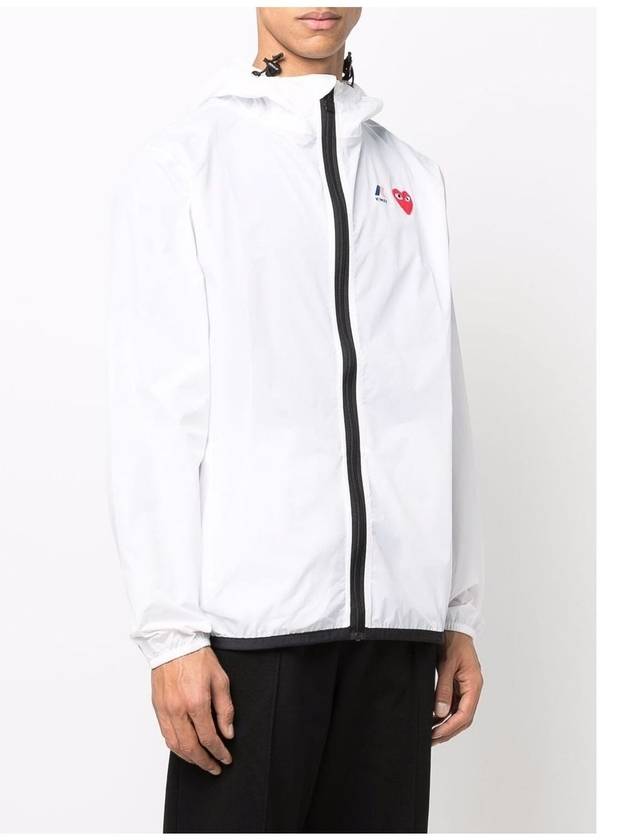 COMME DES GARÇONS PLAY K-WAY UNISEX JACKET - COMME DES GARCONS PLAY - BALAAN 4