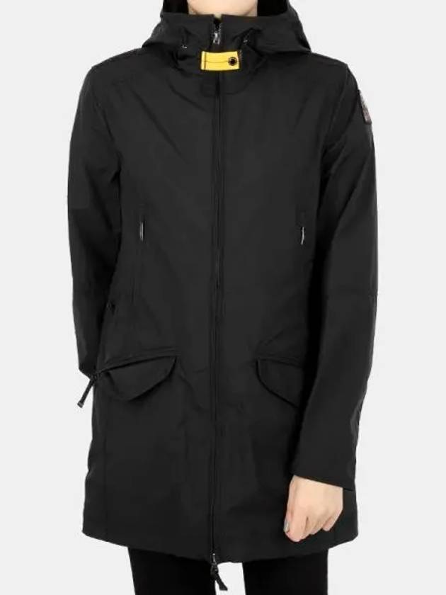 Women s MORGANA Hooded Long Jacket Black WI33 541 1062451 - PARAJUMPERS - BALAAN 1