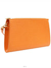 Orange Epi Leather Gold Pochette Accessory Pouch Shoulder Bag M5298H - LOUIS VUITTON - BALAAN 3