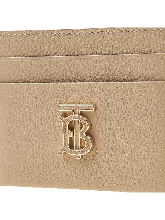 TB Grainy Leather Card Wallet Haute Beige - BURBERRY - BALAAN 7