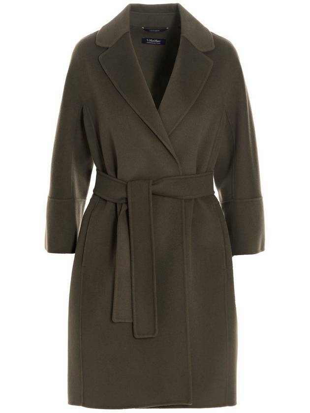 Arona Virgin Wool Single Coat Sage Green - MAX MARA - BALAAN 1