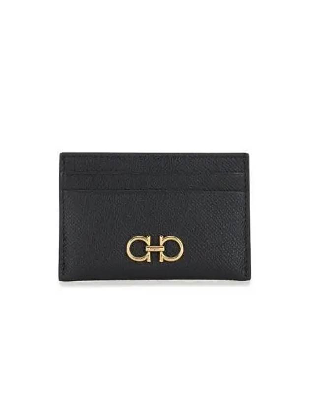 Ferragamo Women s Gancini Logo Card Wallet Black 7742164 - SALVATORE FERRAGAMO - BALAAN 1