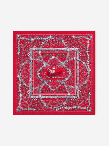 LV Rope Silk Scarf Red - LOUIS VUITTON - BALAAN 1