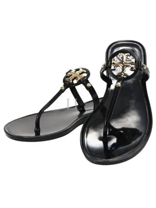 Miller Mini Flat Thong Flip Flop Black - TORY BURCH - BALAAN 2