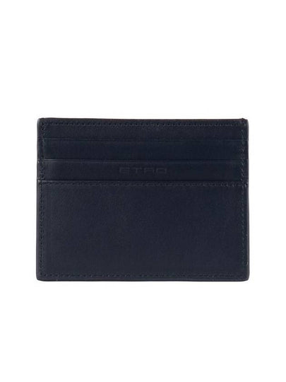 Etro Blue Embossed Logo Card Holder - ETRO - BALAAN 2