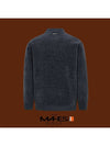 Logo Knit Sweater Red Orange Label Homme Stretch Velvet Half Zip Up GP70351 - MAHES - BALAAN 2