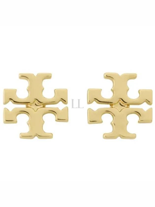 Logo Stud Earrings Gold - TORY BURCH - BALAAN 2