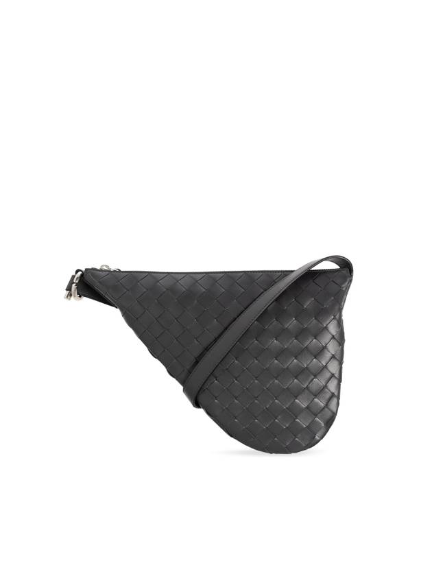 Intrecciato Small Bergul Cross Bag Grey - BOTTEGA VENETA - BALAAN 1