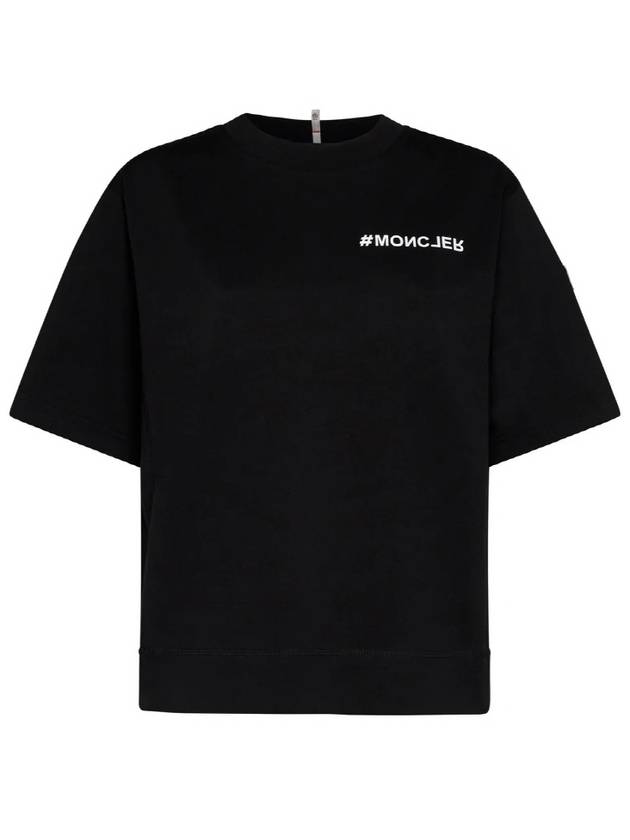 Logo Short Sleeve T-Shirt Black - MONCLER - BALAAN 2