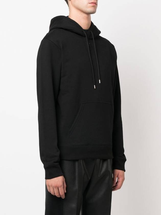 Embroidered Logo Hoodie Black - COURREGES - BALAAN 4