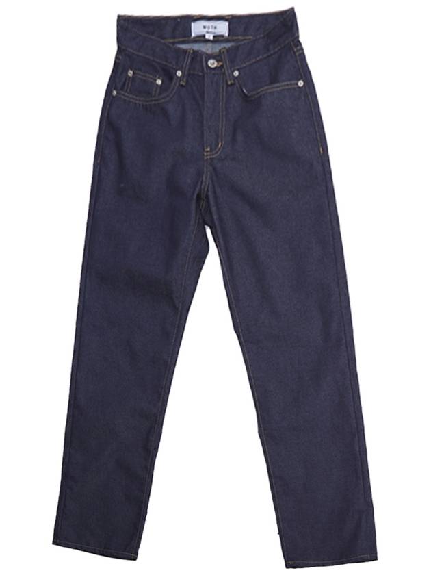 Women's Non-fade Denim Pants Blue - MOTH - BALAAN 3