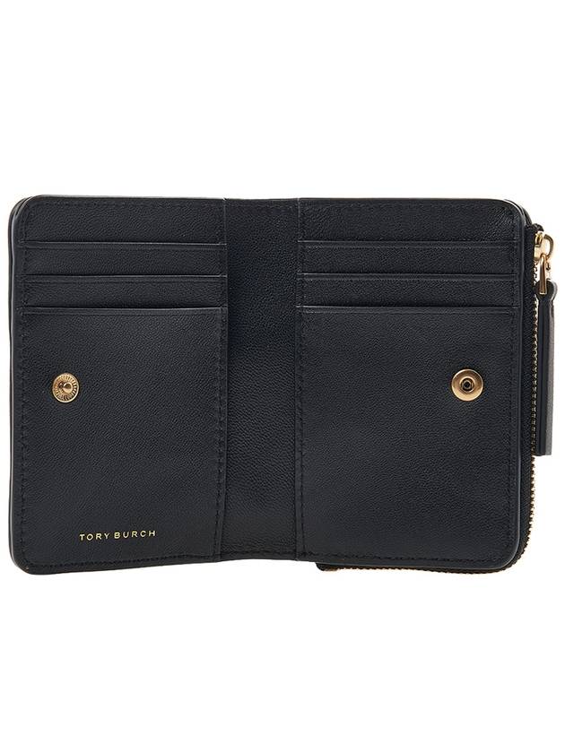 Chevron Half Wallet Black - TORY BURCH - BALAAN 11