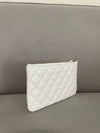 Classic pouch small caviar white gold Siamese bone AP4101 - CHANEL - BALAAN 5