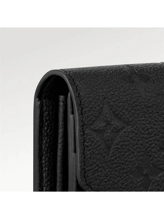 Sarah Monogram Long Wallet Black - LOUIS VUITTON - BALAAN 3