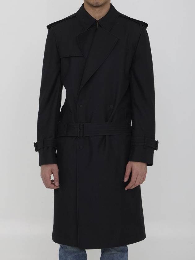 Belted Long Trench Coat Black - BURBERRY - BALAAN 2