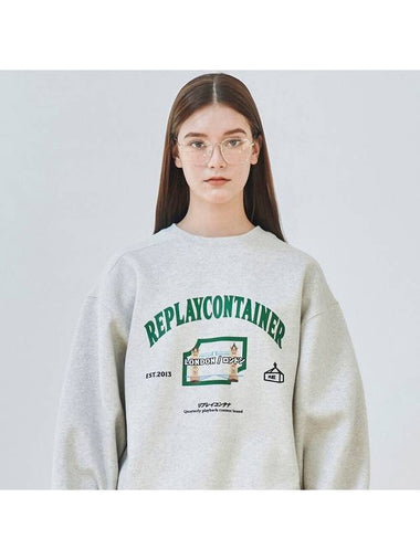 RC city crewneck LONDON oatmeal - REPLAYCONTAINER - BALAAN 1