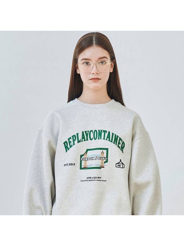 RC® City Crew Neck London Sweatshirt Oatmeal - REPLAYCONTAINER - BALAAN 1