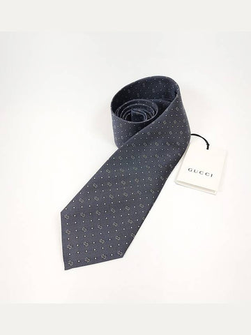 Men's Silk Narrow Tie Gray 324855 4B002 1270 - GUCCI - BALAAN 1