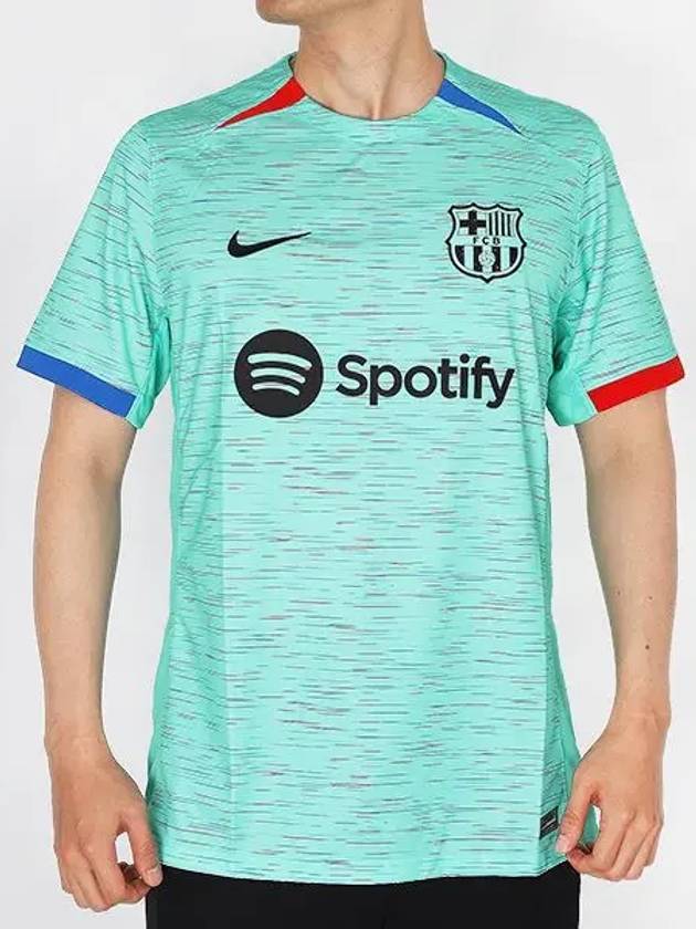 Barcelona 2023/24 Stadium Third Jersey Short Sleeve T-Shirt Blue - NIKE - BALAAN 2