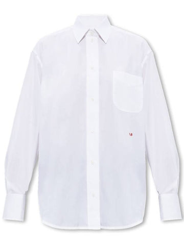 Victoria Beckham Shirt In Organic Cotton, Women's, White - VICTORIA BECKHAM - BALAAN 1