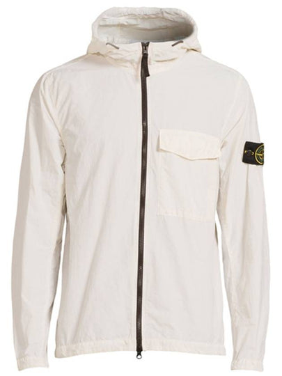 Men's Wappen Patch Naslan Pocket Hooded Jacket Ivory - STONE ISLAND - BALAAN 2