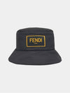 Roma Nylon Bucket Hat Black - FENDI - BALAAN 2