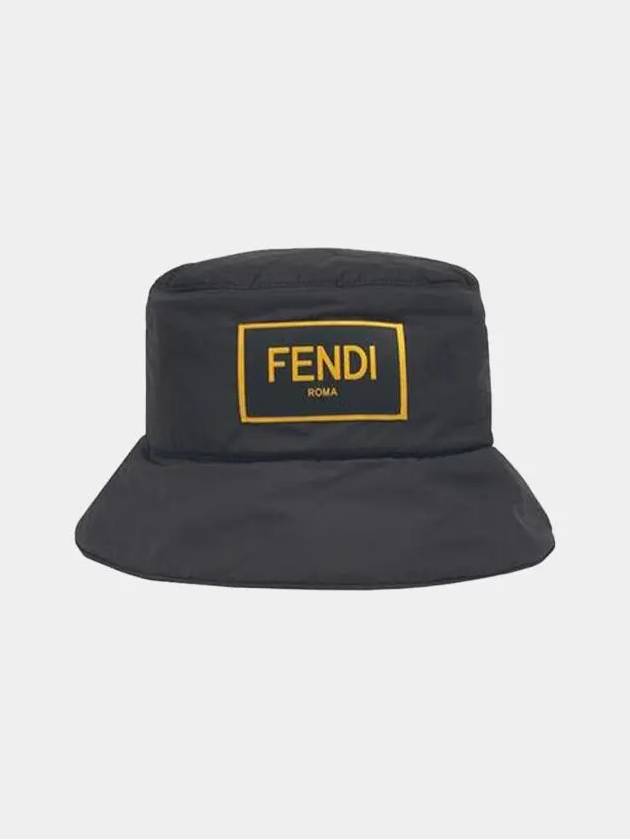 Roma Nylon Bucket Hat Black - FENDI - BALAAN 2