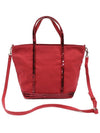 VIBA9E102 Red Cotton Sequin Small Cabas Bag Tote 2WAY - VANESSA BRUNO - BALAAN 1